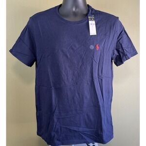 Polo Ralph Lauren Men's Crewneck Custom Fit T-Shirt Ink/Navy Size L Red Pony